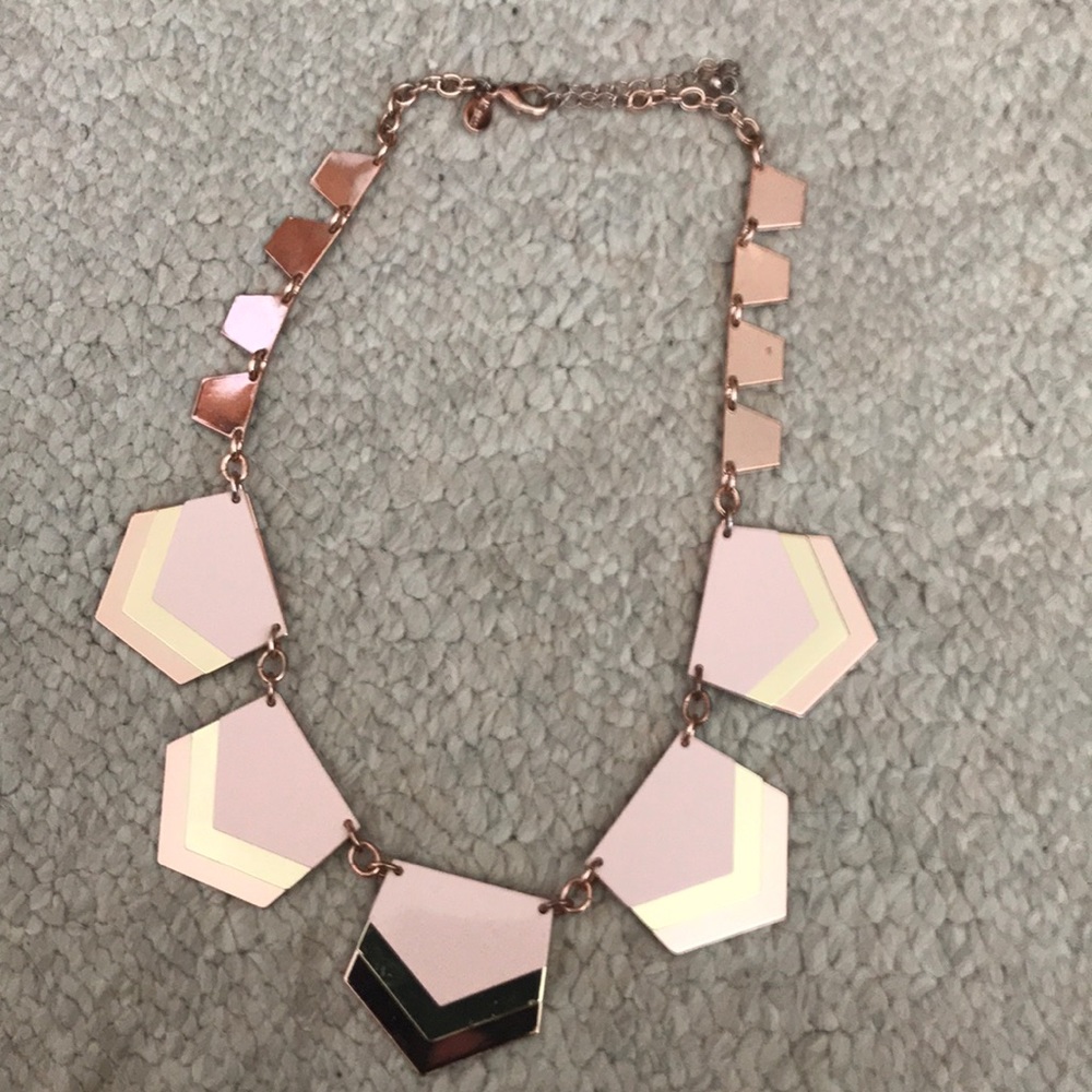 Pink and Gold Statement Necklace